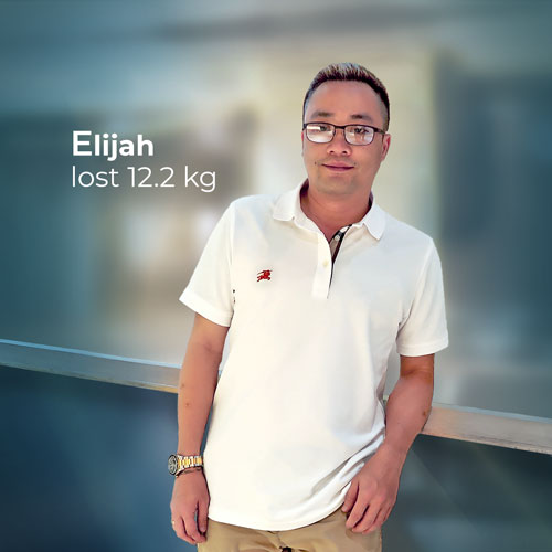 Mens Expressions Success Story Elijah lost 12.2 kg Singapore
