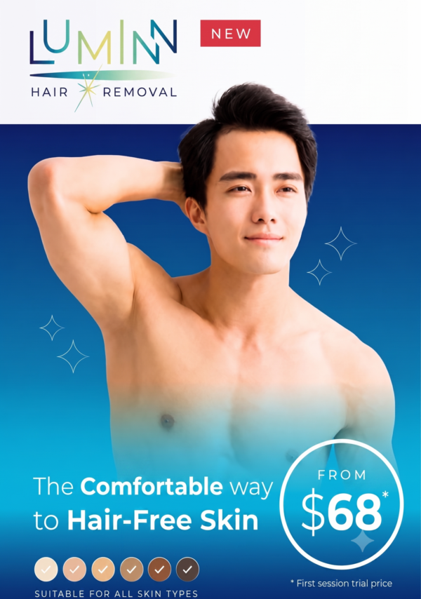 Luminn Hair Removal Mens Promotion